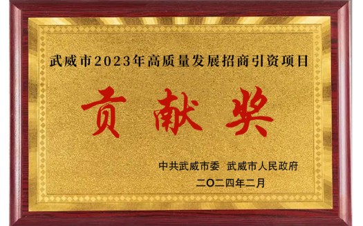 武威市2023年高质量发展招商引资项目
